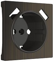 Лицевая панель Werkel для 1-м. розетки 220В+2хUSB бронза глянцевый картинка